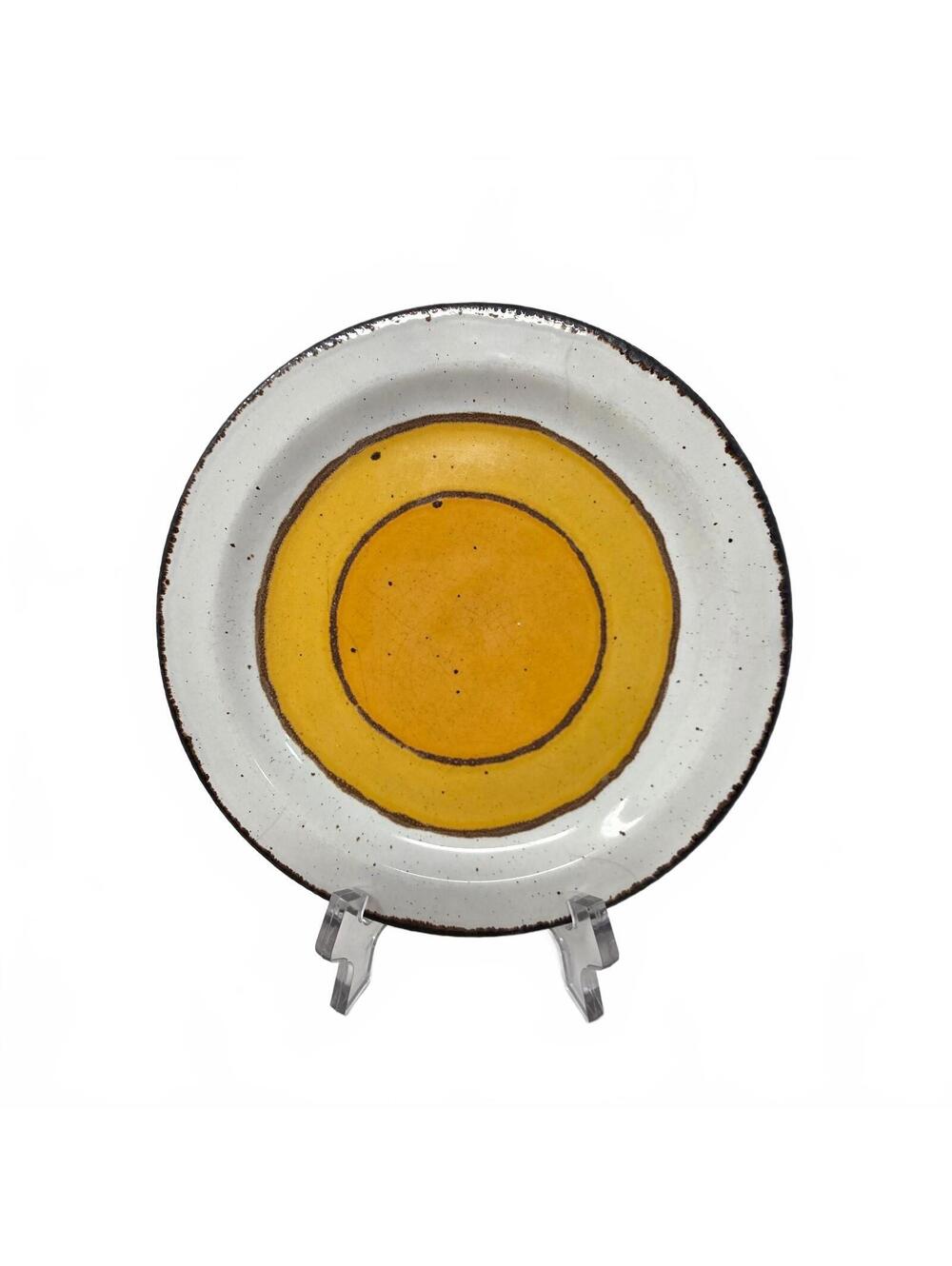 Vintage Midwinter Stonehenge Sun 7 Inch Plate England 1970s